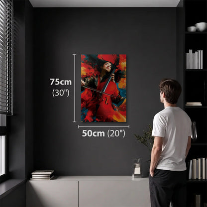 Expressions Art 50x75 cm acrylic wall art in a dark modern room