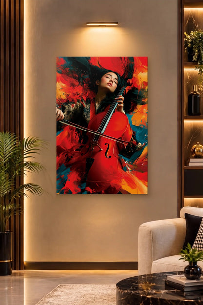 Expressions Art acrylic wall art on a warm-lit luxury wall