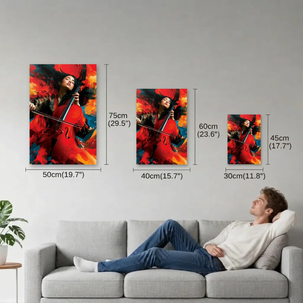 Expressions Art size guide 30x45, 40x60, 50x75 cm