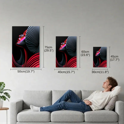 Expressions Art size guide 30x45, 40x60, 50x75 cm