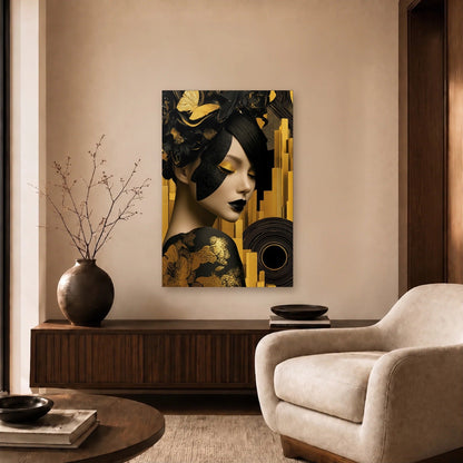 Expressions Art acrylic wall art in a beige living room