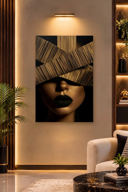 Expressions Art acrylic wall art on a warm-lit luxury wall