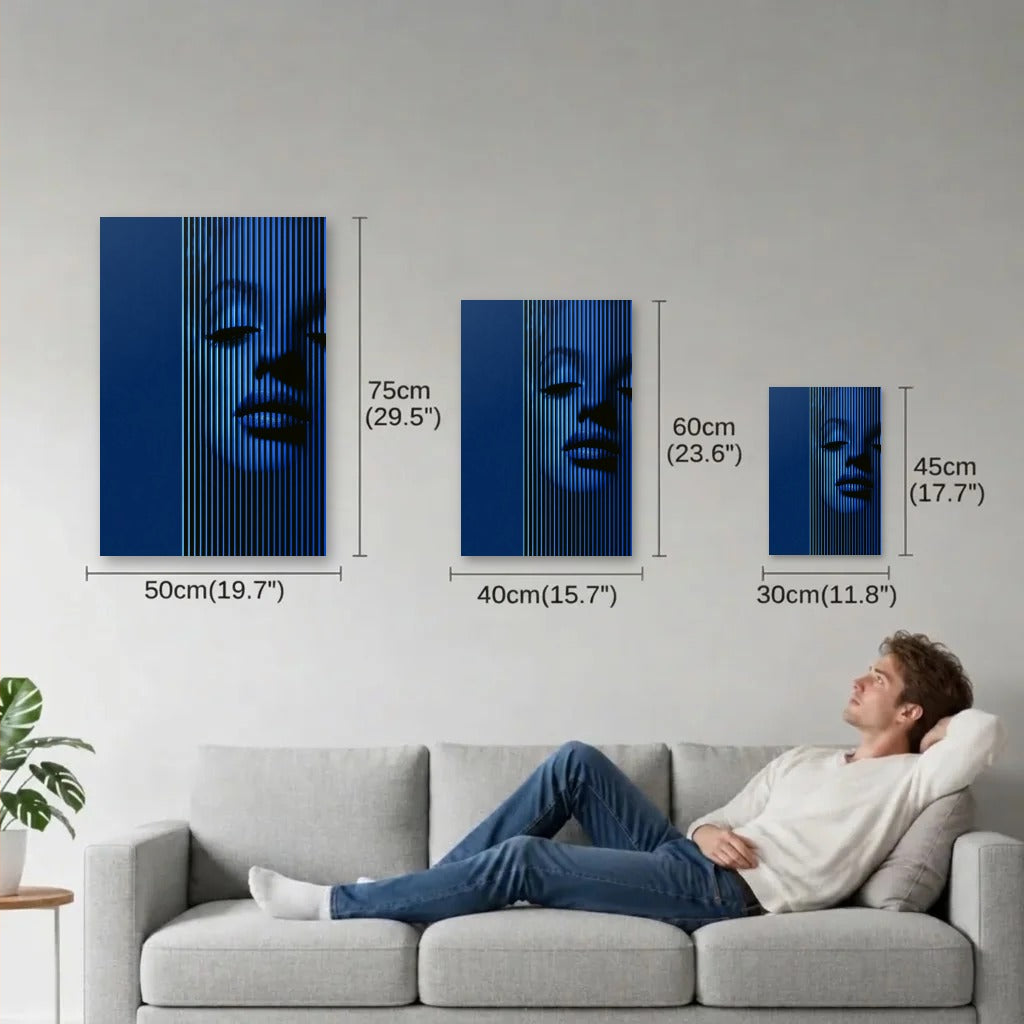 Expressions Art size guide 30x45, 40x60, 50x75 cm