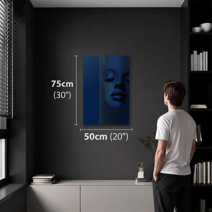 Expressions Art 50x75 cm acrylic wall art in a dark modern room