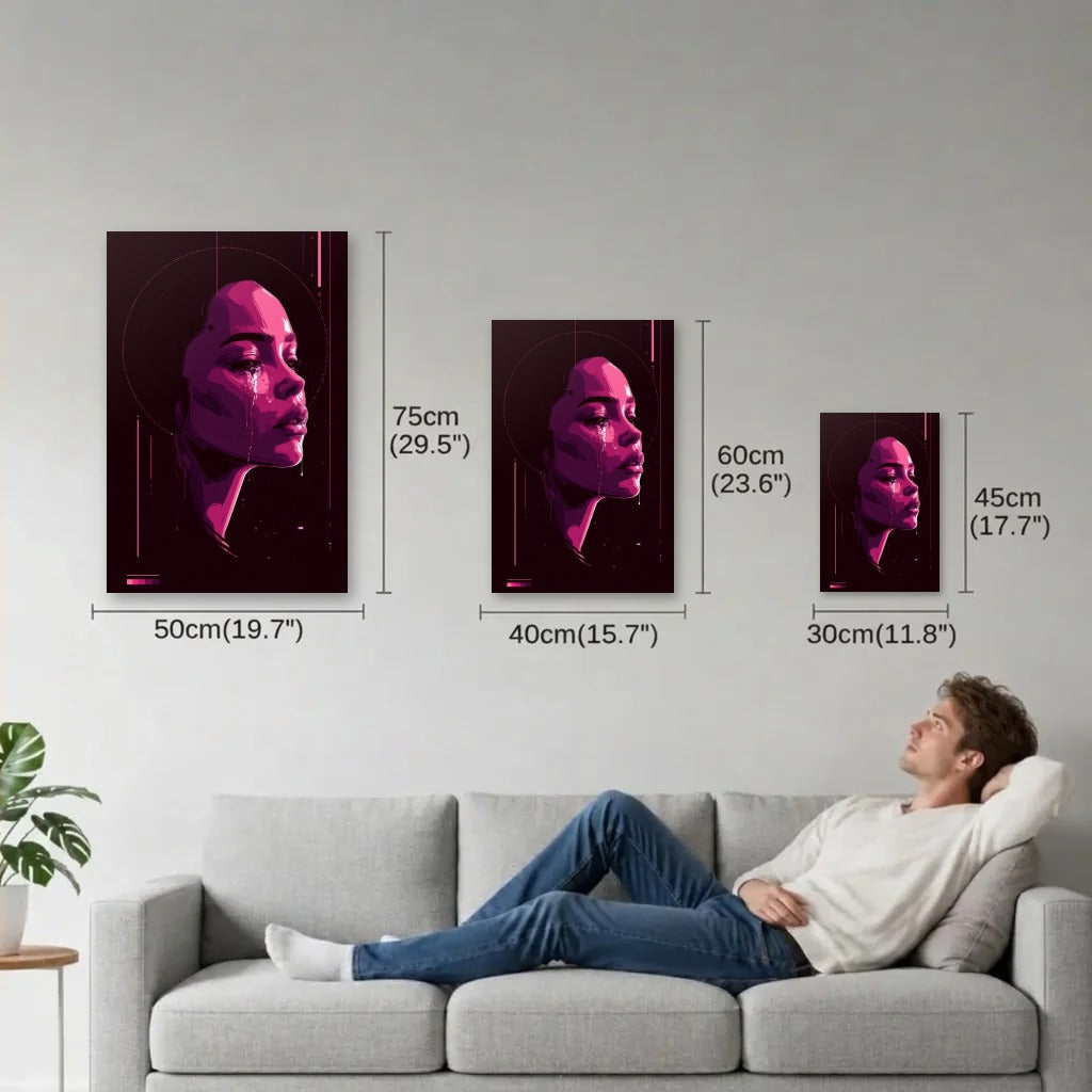 Expressions Art size guide 30x45, 40x60, 50x75 cm