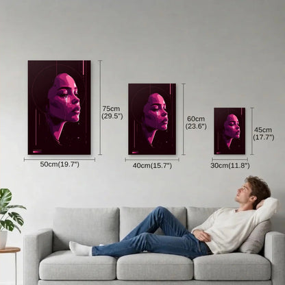 Expressions Art size guide 30x45, 40x60, 50x75 cm