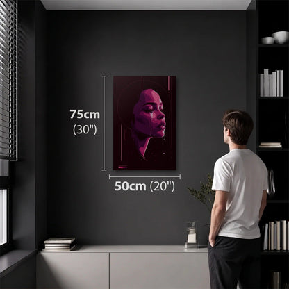 Expressions Art 50x75 cm acrylic wall art in a dark modern room