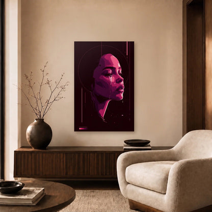 Expressions Art acrylic wall art in a beige living room