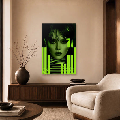 Expressions Art acrylic wall art in a beige living room