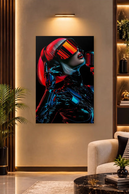 Expressions Art acrylic wall art on a warm-lit luxury wall