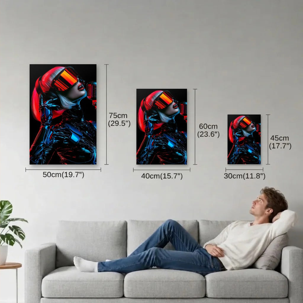 Expressions Art size guide 30x45, 40x60, 50x75 cm