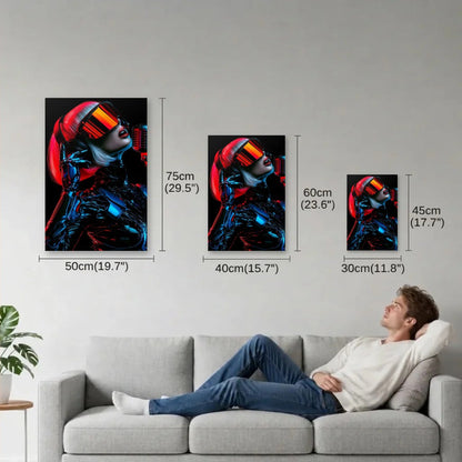 Expressions Art size guide 30x45, 40x60, 50x75 cm