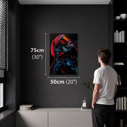 Expressions Art 50x75 cm acrylic wall art in a dark modern room