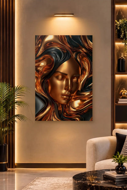 Expressions Art acrylic wall art on a warm-lit luxury wall