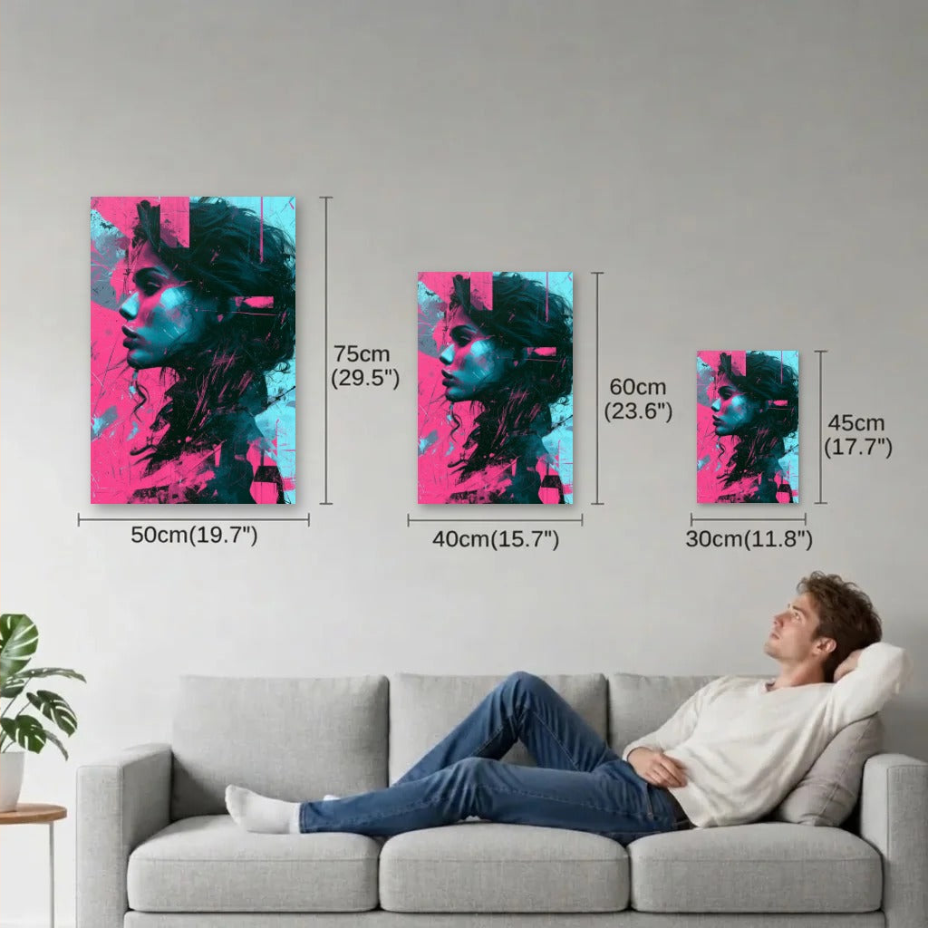 Expressions Art size guide 30x45, 40x60, 50x75 cm