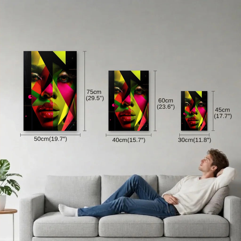 Expressions Art size guide 30x45, 40x60, 50x75 cm