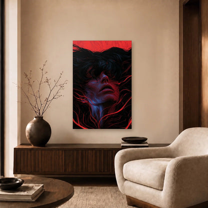 Expressions Art acrylic wall art in a beige living room