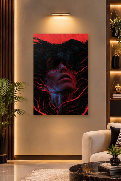 Expressions Art acrylic wall art on a warm-lit luxury wall