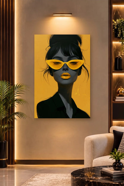 Expressions Art acrylic wall art on a warm-lit luxury wall