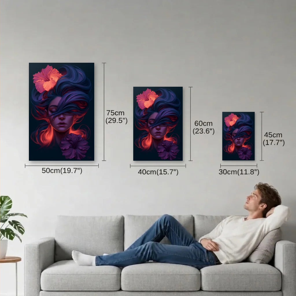 Expressions Art size guide 30x45, 40x60, 50x75 cm