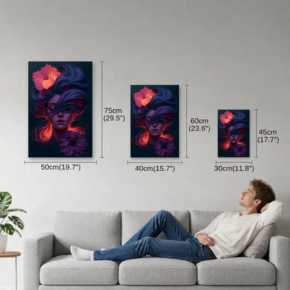 Expressions Art size guide 30x45, 40x60, 50x75 cm