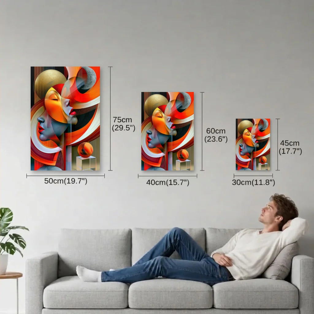 Expressions Art size guide 30x45, 40x60, 50x75 cm