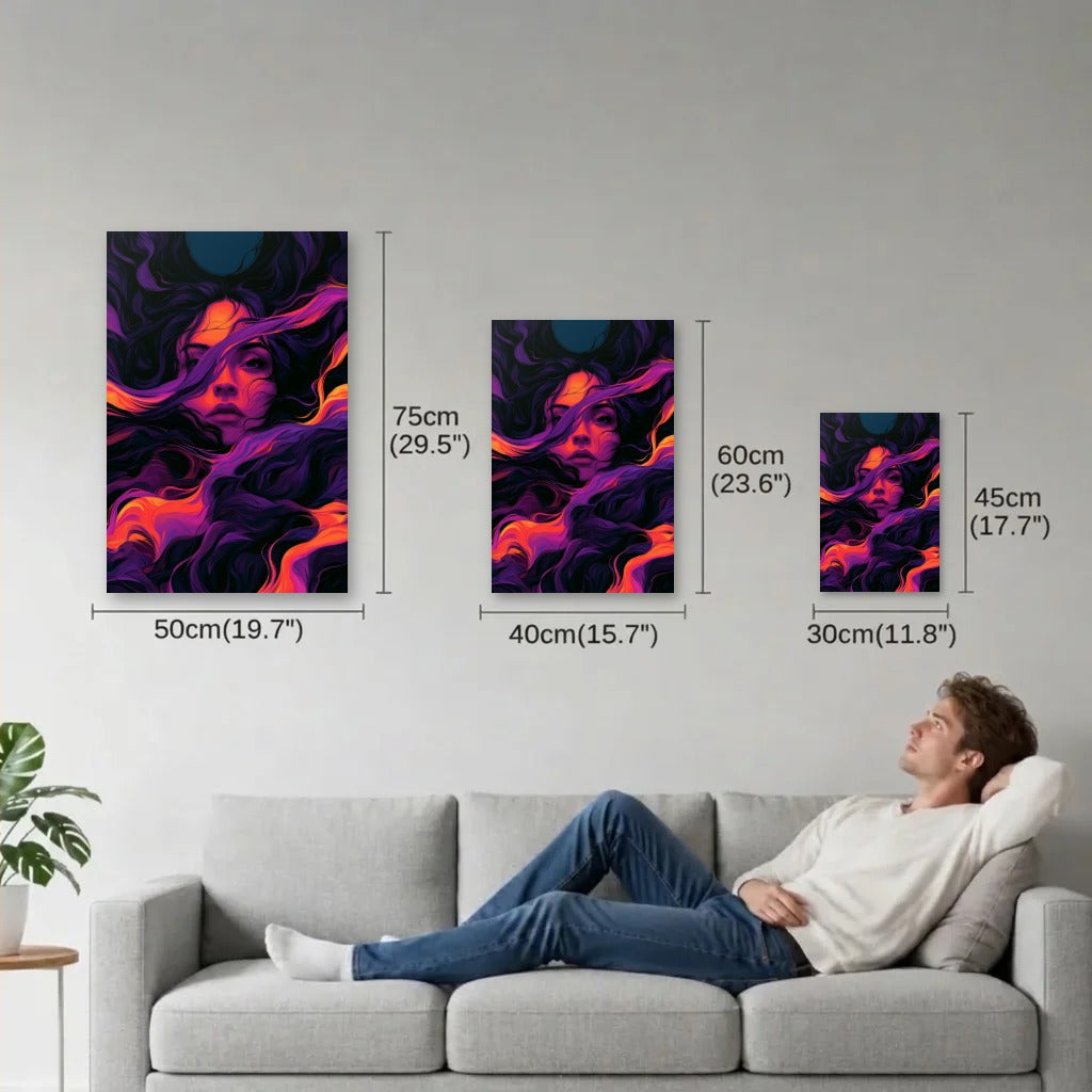 Expressions Art size guide 30x45, 40x60, 50x75 cm