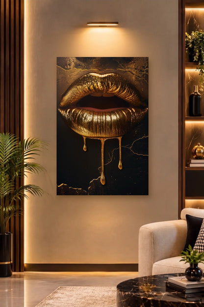Expressions Art acrylic wall art on a warm-lit luxury wall