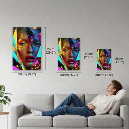 Expressions Art size guide 30x45, 40x60, 50x75 cm