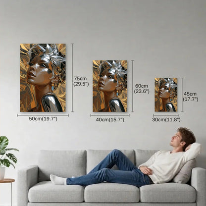 Expressions Art size guide 30x45, 40x60, 50x75 cm