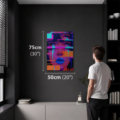 Expressions Art 50x75 cm acrylic wall art in a dark modern room