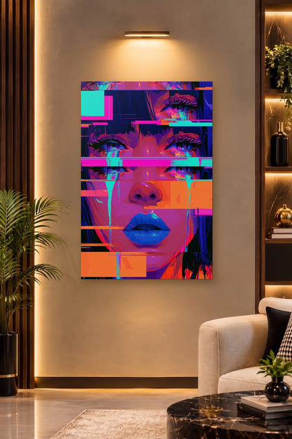 Expressions Art acrylic wall art on a warm-lit luxury wall