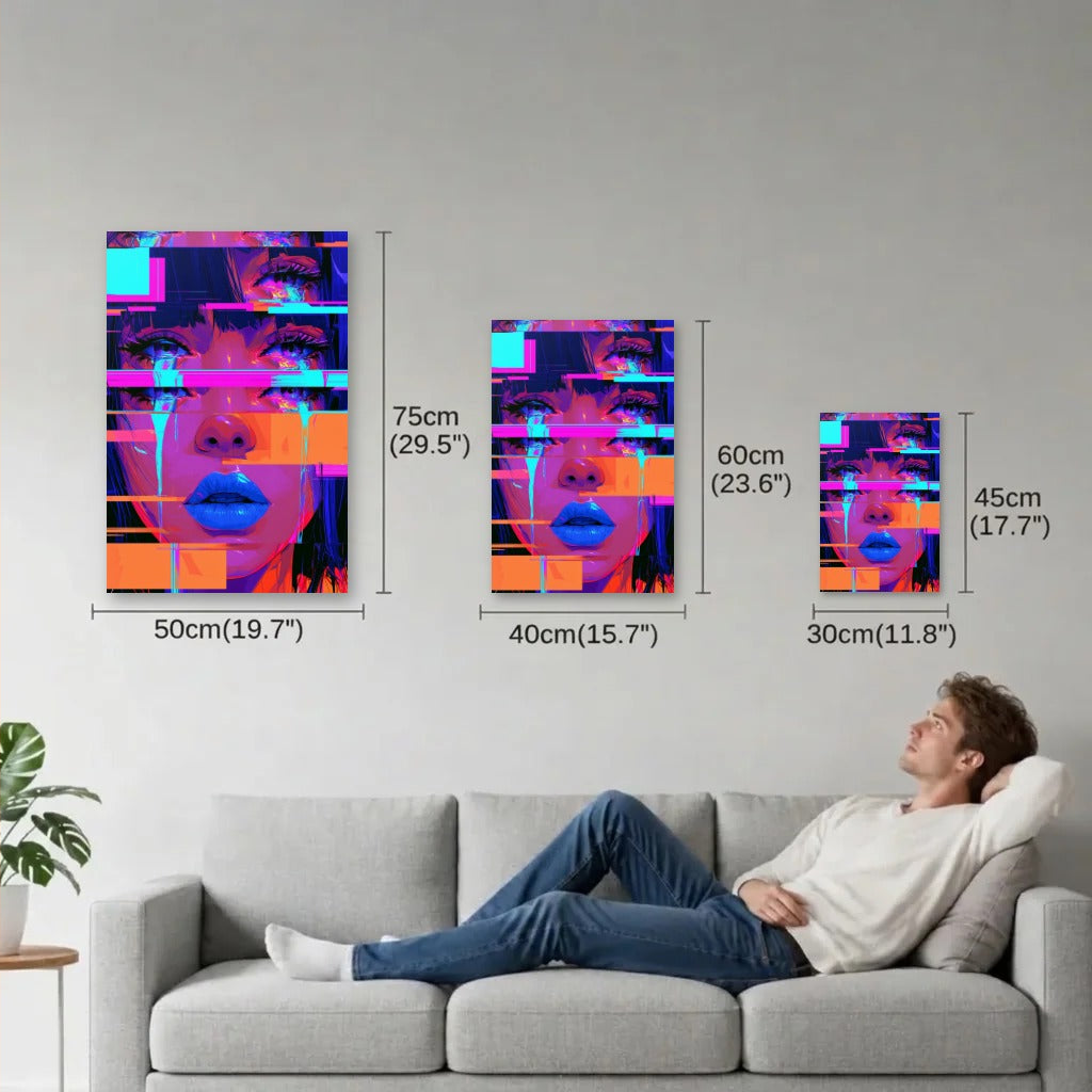 Expressions Art size guide 30x45, 40x60, 50x75 cm