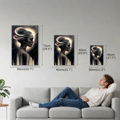 Expressions Art size guide 30x45, 40x60, 50x75 cm