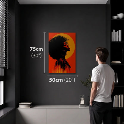 Expressions Art 50x75 cm acrylic wall art in a dark modern room