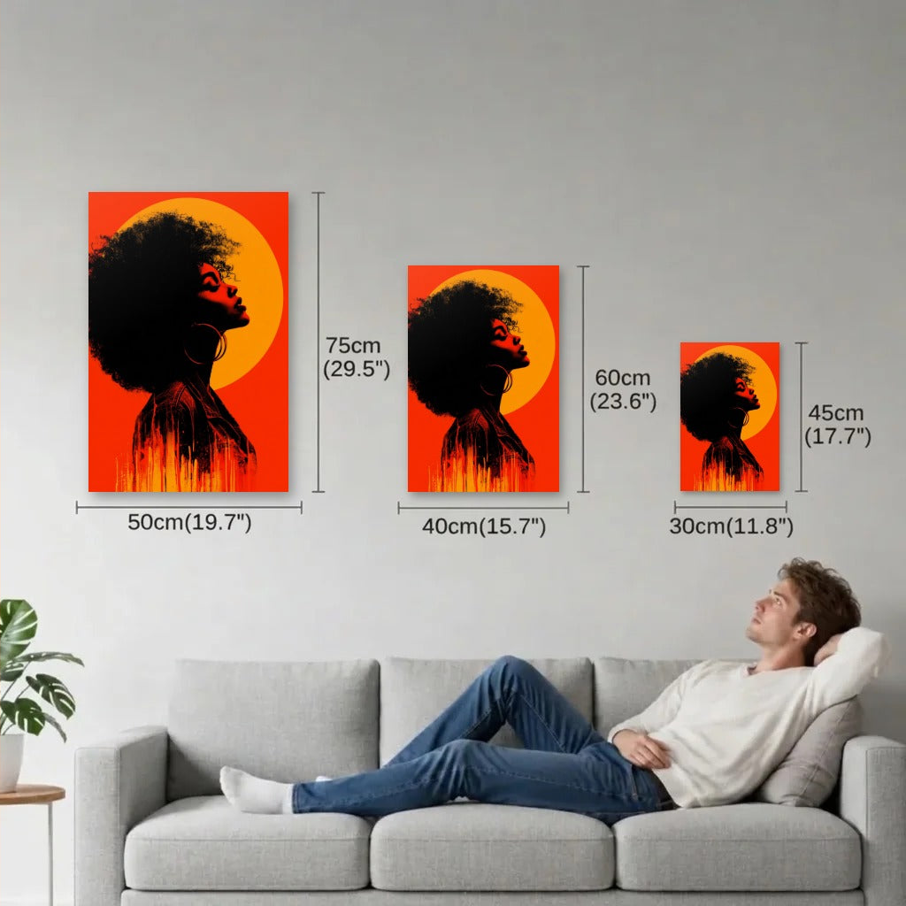 Expressions Art size guide 30x45, 40x60, 50x75 cm