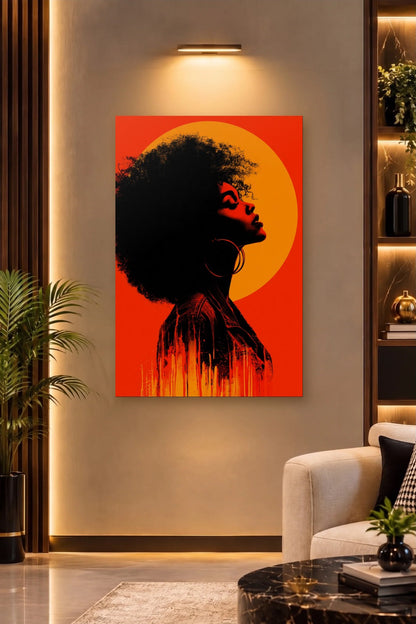 Expressions Art acrylic wall art on a warm-lit luxury wall