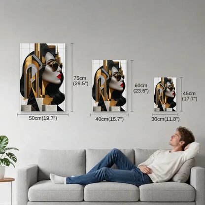 Expressions Art size guide 30x45, 40x60, 50x75 cm
