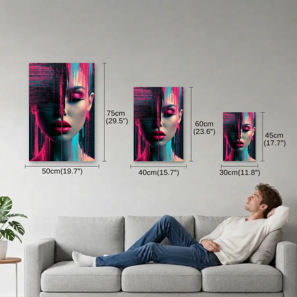 Expressions Art size guide 30x45, 40x60, 50x75 cm