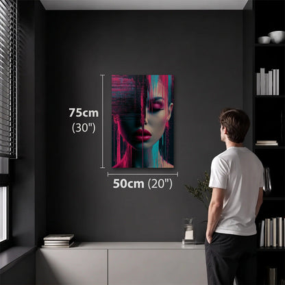 Expressions Art 50x75 cm acrylic wall art in a dark modern room