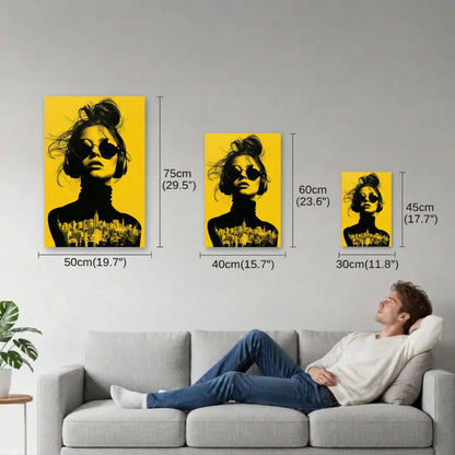 Expressions Art size guide 30x45, 40x60, 50x75 cm