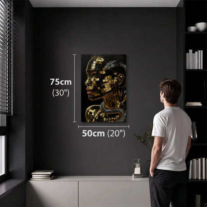 Luxury Art 50x75 cm acrylic wall art in a dark modern room