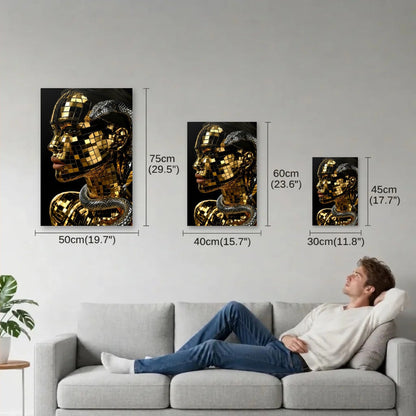 Luxury Art size guide 30x45, 40x60, 50x75 cm
