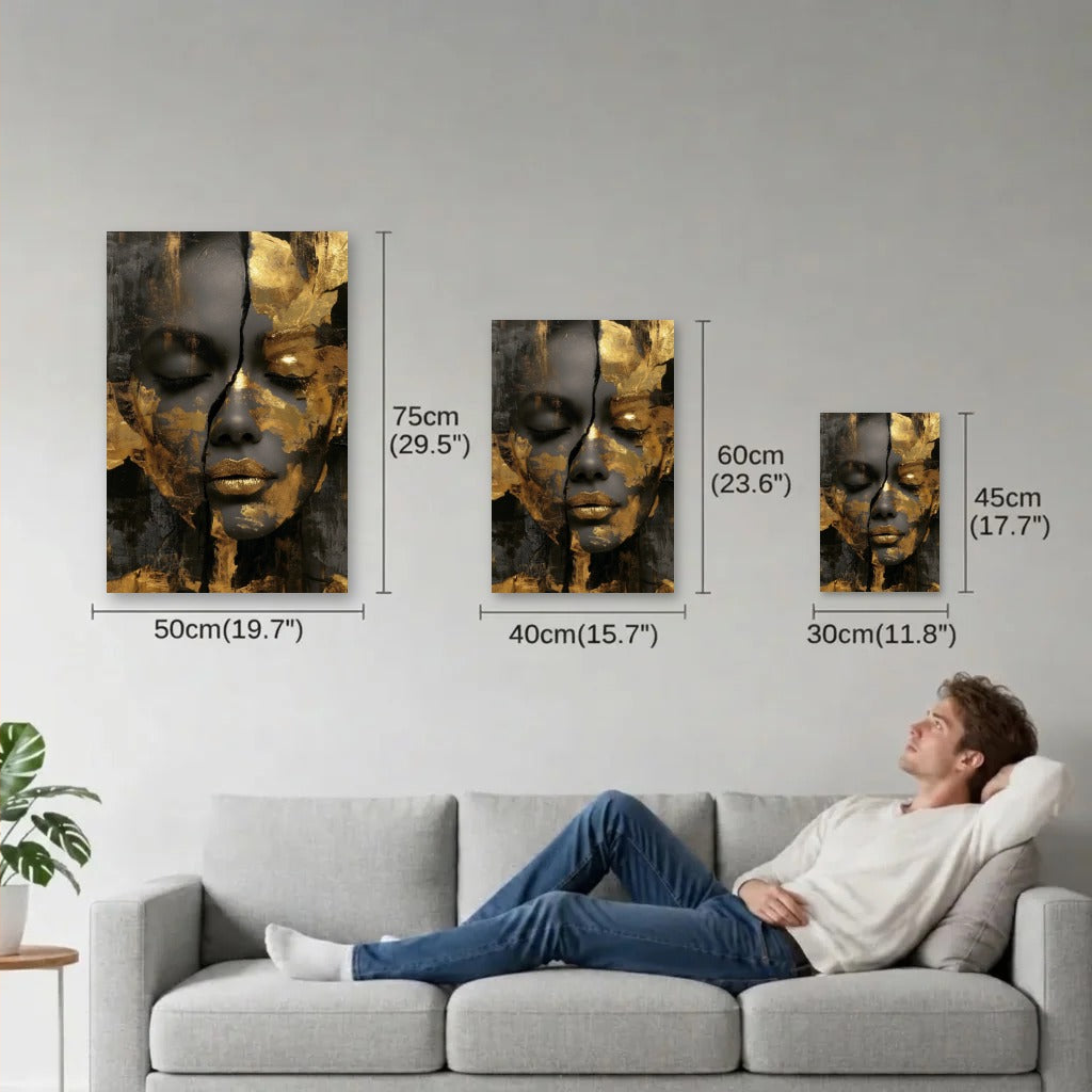 Luxury Art size guide 30x45, 40x60, 50x75 cm