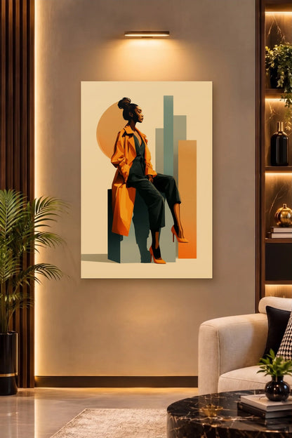 Expressions Art acrylic wall art on a warm-lit luxury wall