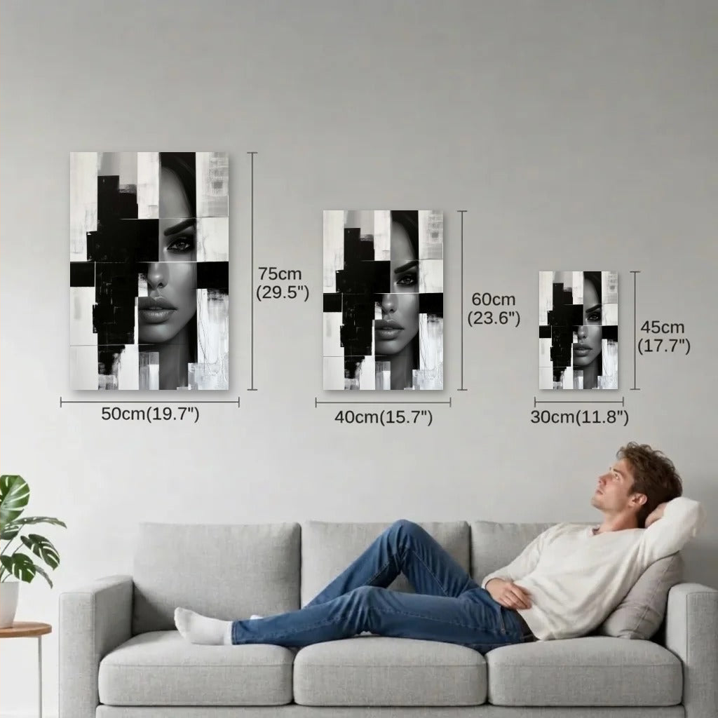 Expressions Art size guide 30x45, 40x60, 50x75 cm