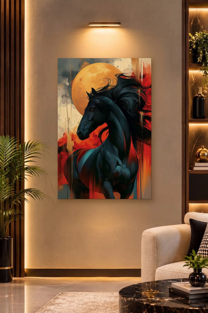 Wild Art acrylic wall art on a warm-lit luxury wall