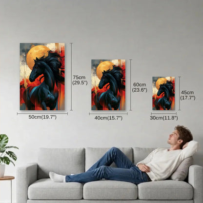 Wild Art size guide 30x45, 40x60, 50x75 cm