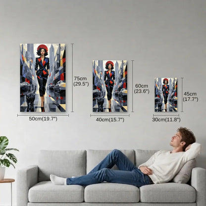 Luxury Art size guide 30x45, 40x60, 50x75 cm