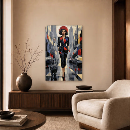 Luxury Art acrylic wall art in a beige living room